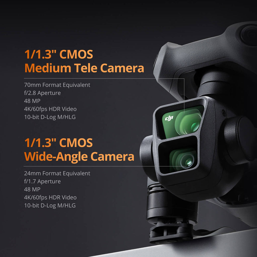 DJI Air 3 Fly More Combo - Drone Double Caméra 4K HDR 46 Minutes