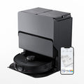 Roborock S8 MaxV Ultra robot aspirateur laveur fond blanc studio