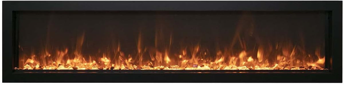 Amantii Panorama Slim Insert Cheminée Électrique 152 cm Flammes 3D