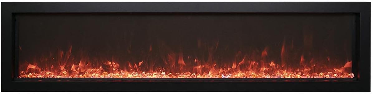 Amantii Panorama Slim Insert Cheminée Électrique 152 cm Flammes 3D