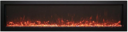 Amantii Panorama Slim Insert Cheminée Électrique 152 cm Flammes 3D