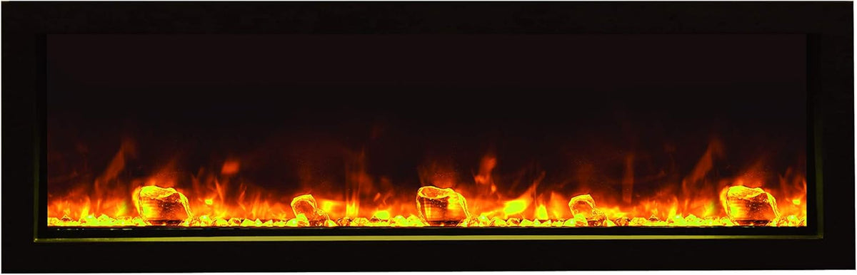 Amantii Panorama Slim Insert Cheminée Électrique 152 cm Flammes 3D