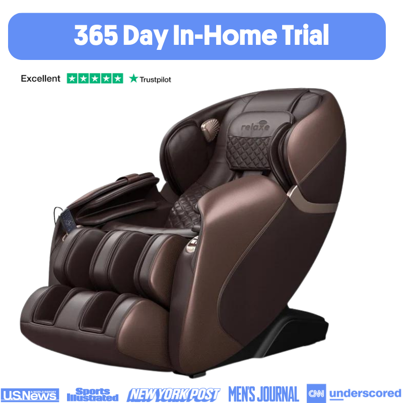 Fauteuil de massage SL-Track gravité zéro shiatsu fond blanc