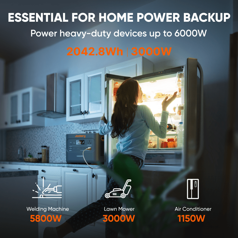 Jackery Explorer 2000 Pro - Station d'Énergie Portable 2160Wh