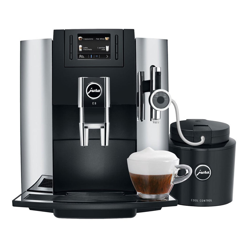 Jura E8 - Machine à Café Grain Automatique 17 Spécialités Technologie P.E.P.