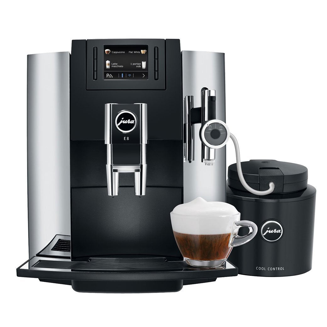 Jura E8 - Machine à Café Grain Automatique 17 Spécialités Technologie P.E.P.