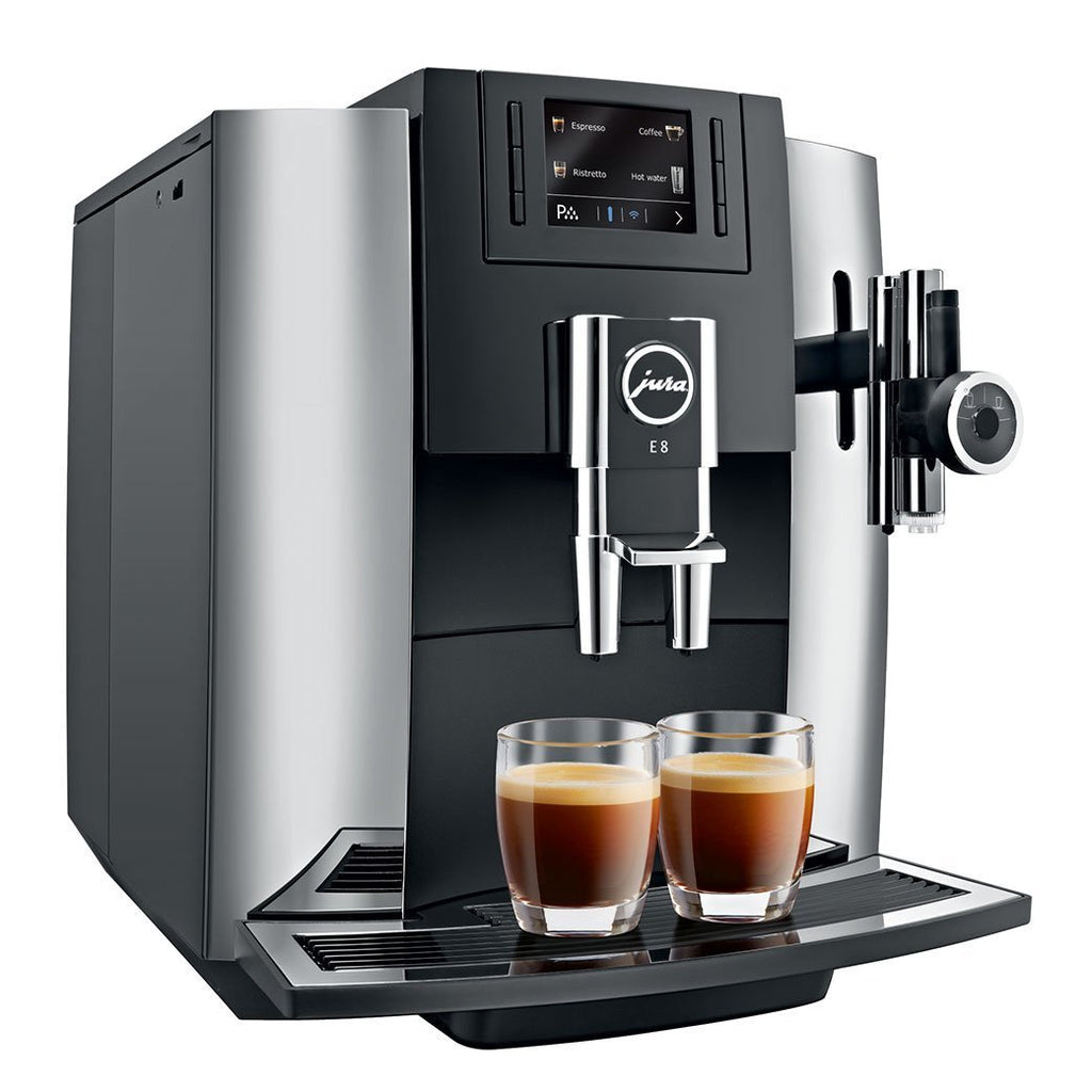 Jura E8 - Machine à Café Grain Automatique 17 Spécialités Technologie P.E.P.