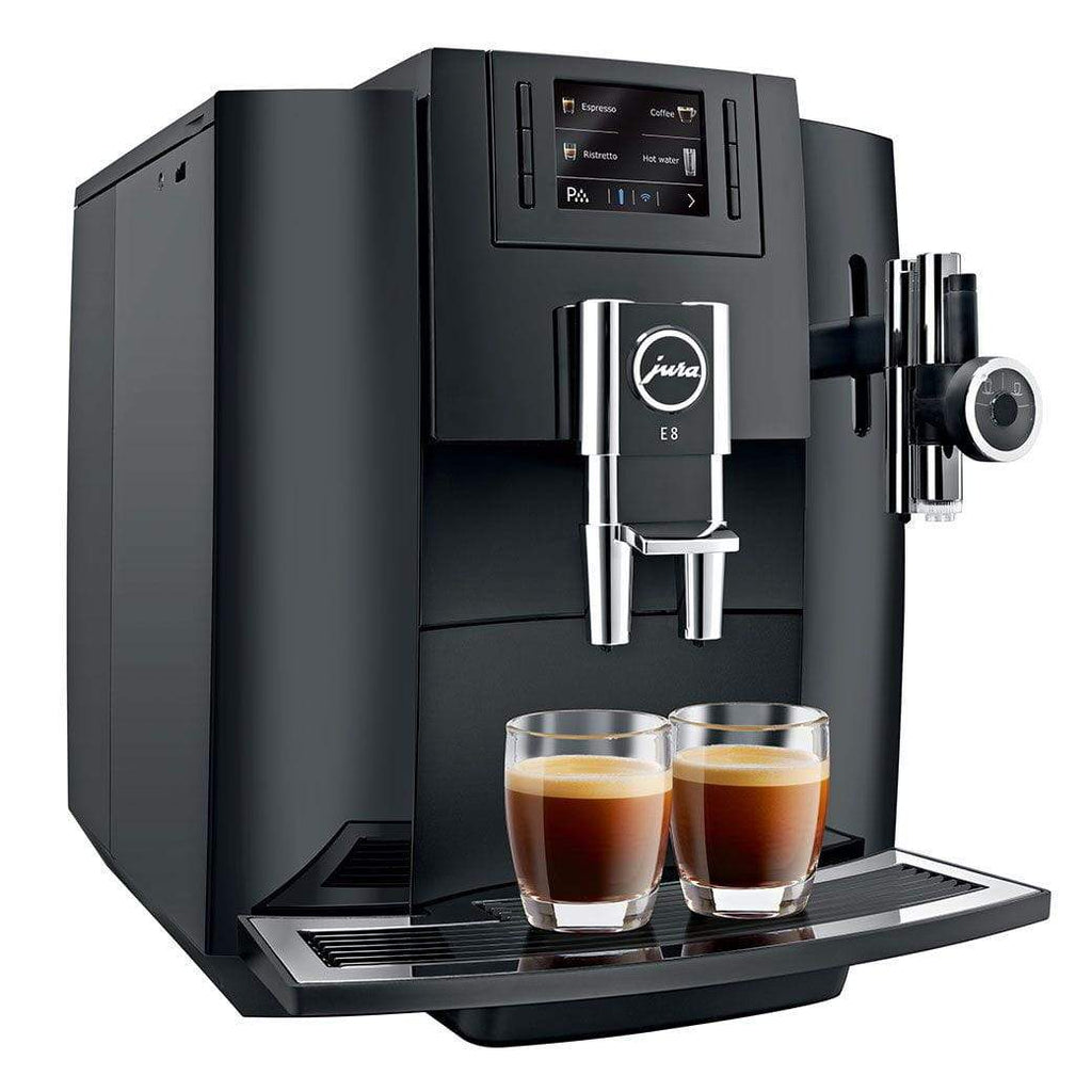 Jura E8 - Machine à Café Grain Automatique 17 Spécialités Technologie P.E.P.
